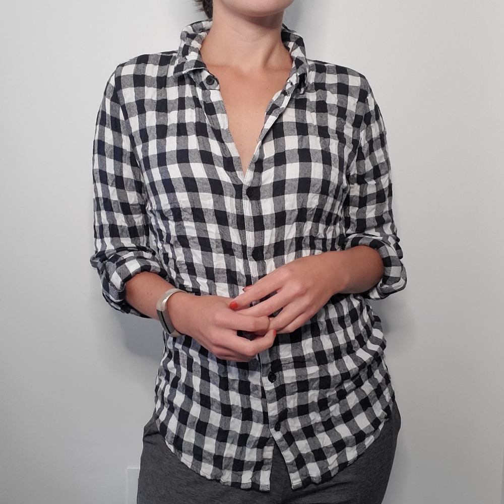 Checkered Button Up - Picture 3 of 5